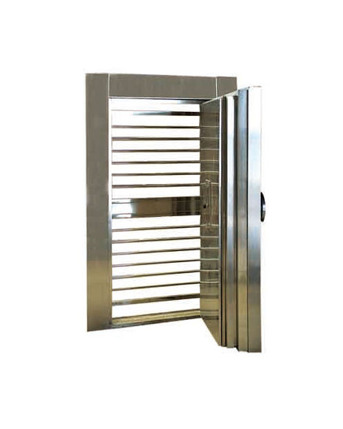 HY-A004帶柵欄門(mén)不銹鋼金庫(kù)門(mén)